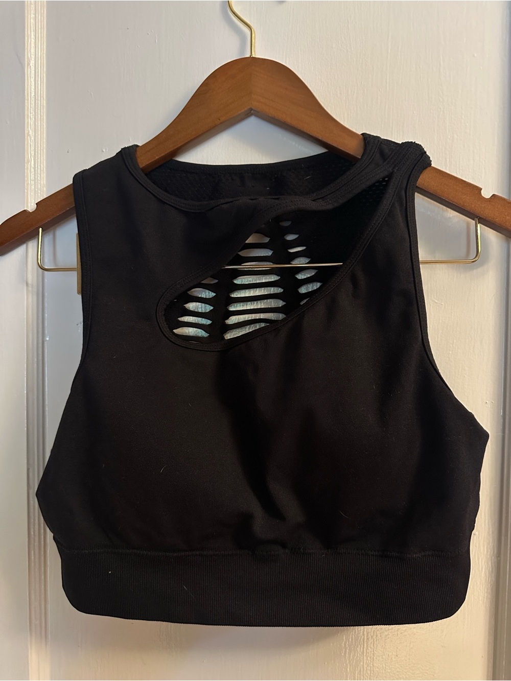 Black Cutout Crop Top Like New